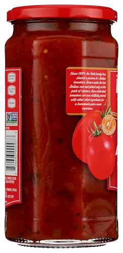 Mutti Arrabbiata Pasta Sauce, No Added Sugar, Vegan Friendly, Gluten Free & Non-GMO, 24 Ounce (Pack of 6)