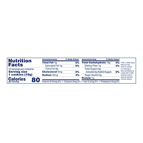 Voortman Bakery, Sugar Free Oatmeal Cookies, 8 Oz. Bag, Pack Of 4 -Delicious Sugar Free Cookiemade With Real Ingredients, Perfec