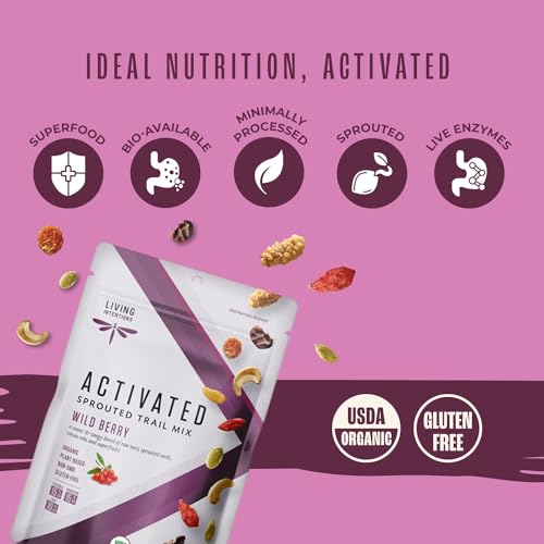 Living Intentions Organic Wild Berry Trail Mix – Nongmo – Gluten Free – Vegan – Paleo - 7 Oz