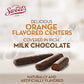 Sweet Candy Company Milk Chocolate Orange Sticks - Gourmet Chocolate Covered Sticks, Chocolate Fruit Flavored Sticks, Gift Idea