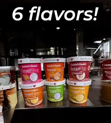 Gabriel & Daniel Organic Instant Oatmeal Variety Pack - Non-GMO, Gluten Free, 6 Flavors, Pack of 6