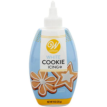 Wilton White Cookie Icing - Quick, Easy-To-Use and Ready Icing Color for Cakes and Cookies Decorations, Sets Smooth in Just 1 Ho