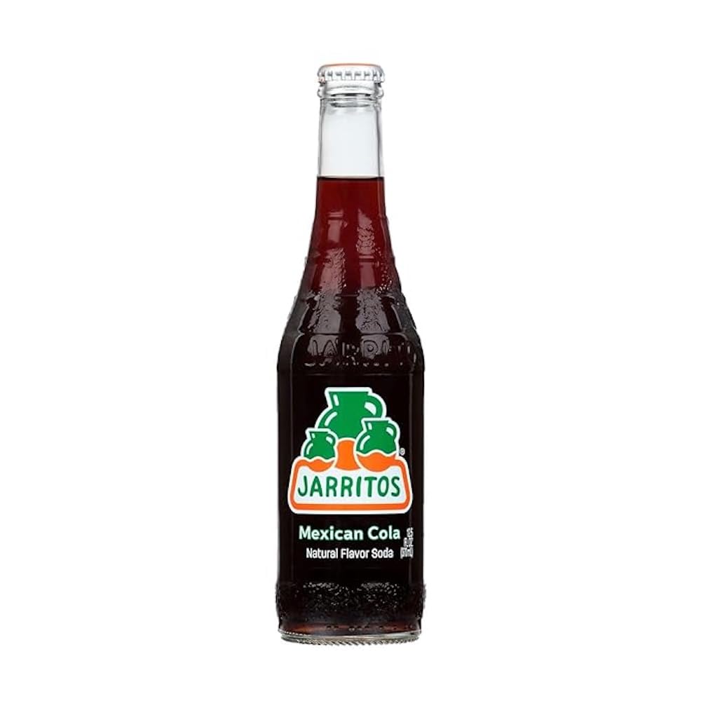 Jarritos Mexican Cola Soft Soda Drink, 12 fl oz Glass Bottles, 12 Pack