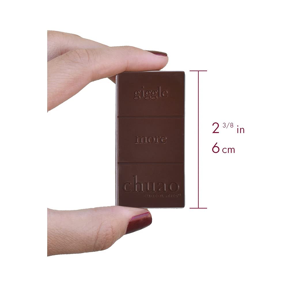 Chuao Chocolatier Totally Tangy Mango Dark Chocolate Mini Bars | Gourmet Chocolate Chile Lime Mango European No Preservatives | For Gift Baskets, Christmas, Valentines Day, Gifts For Women, Men, Birthday, Thank You, Care Package | 24 Pack