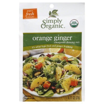 Simply Organic Orange Ginger Vinaigrette Dressing Mix 0.71 Oz (Pack Of 12)