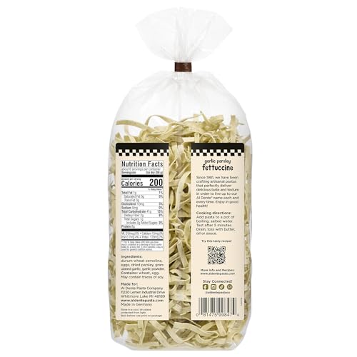 Al Dente Garlic Parsley Fettuccine, 12-Ounce Bag (Pack of 6)