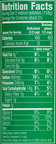 DEL MONTE FRESH CUT Whole New Canned Potatoes, Canned Vegetables, 12 Pack, 14.5 oz Can