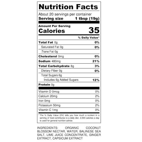 Big Tree Farms Organic Coco Aminos - Liquid Coconut Aminos, Soy-Free Sauce, Low Sodium, Soy Alternative, Gluten Free, Kosher, Ma
