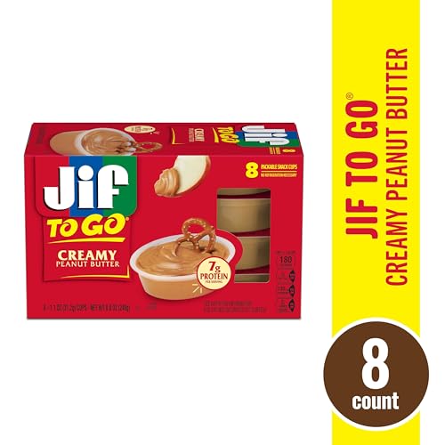 Jif To Go Creamy Peanut Butter, 1.1 Ounce (8 Pack)
