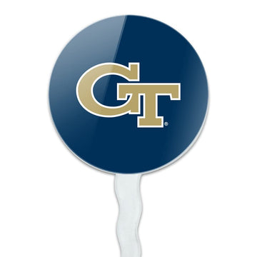 Georgia Tech Primary Logo Cupcake Picks Toppers Decoration Set Of 6
