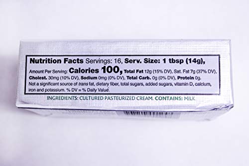 Kerrygold Unsalted Butter, 8 Oz Foil Pack (Pack of 20)