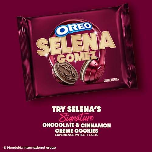 Selena Gomez OREO Cookies  Chocolate and Cinnamon Creme  Limited Edition  10.68 oz