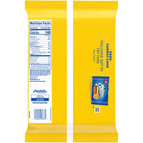 OREO Lemon Creme Sandwich Cookies, Family Size, 12 - 20 oz Packs