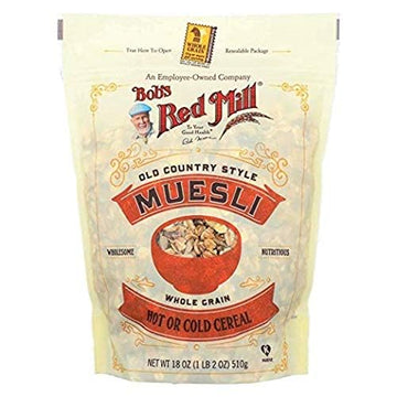 Bobs Red Mill Cereal Muesli, 18 Ounce (Pack of 4)
