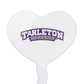GRAPHICS & MORE Cupcake Picks Set of 6, Acrylic, Heart Design, Tarleton State University, One Size