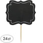 Amscan Chalkboard Picks | Black, 3.5'', 24 Ct.
