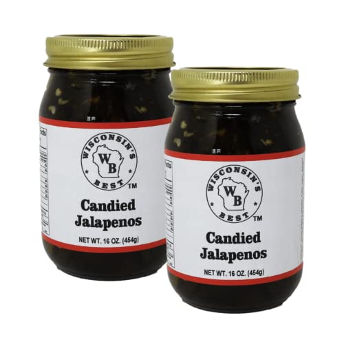 Wisconsins Best Candied Jalapenos, 16oz. (2 Pack)