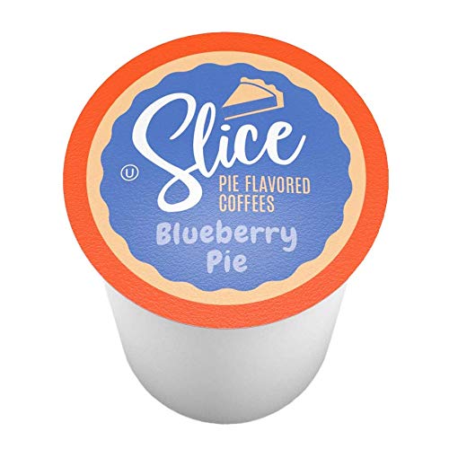 Slice Coffee Blueberry Flavored Coffee Pods for Keurig, 40 Count, Blueberry Pie