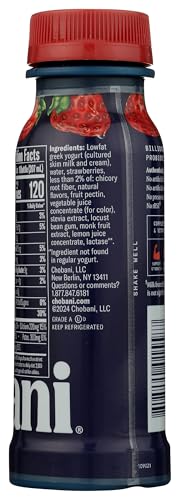 Chobani 15g Protein Lowfat Greek Yogurt Drink Strawberries & Cream 7 fl oz
