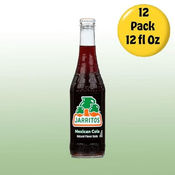 Jarritos Mexican Cola Soft Soda Drink, 12 Fl Oz Glass Bottles, 12 Pack