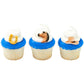 Western - Cowboy Hat, Horse And Horse Shoe Edible Sugar Cake Toppers, 12 Count