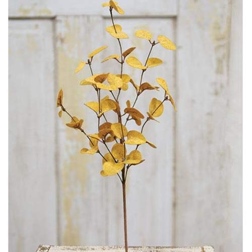Penny Leaf Pick Mustard 18''