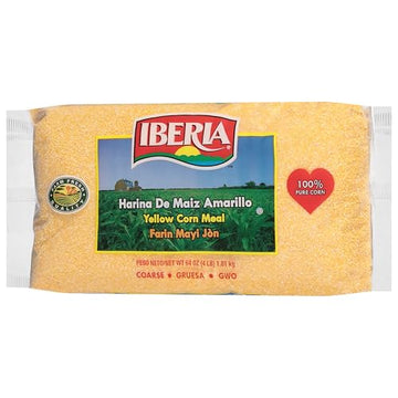 Iberia Yellow Corn Meal 4 Pounds, Freshly Milled Bulk Coarse Cornmeal
