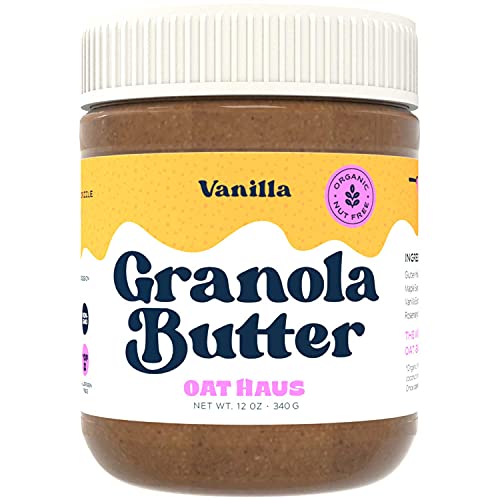 Oat Haus Organic Vanilla Granola Butter  Peanut-Free, Almond (Tree-Nut) Free, & School-Safe (Top 8 Allergen Free)  Sunflower See