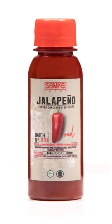 Samka Foods Red Jalapeo Pepper Concentrated Puree Sauce, Hot, Natural Spicy Paste - 500 g