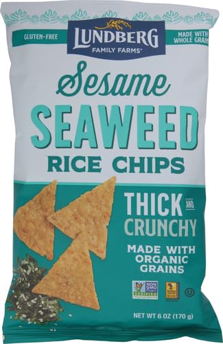 Lundberg Family Farms Sesame Seaweed Rice Chips - Case Of 12 - 6 Oz(D0102H5Wdjp)