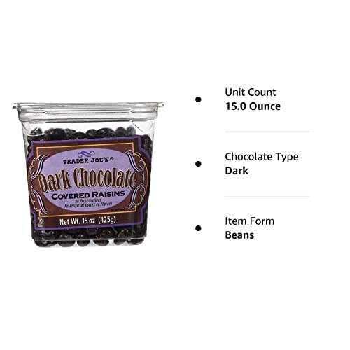 Trader Joes Dark Chocolate Covered Raisins
