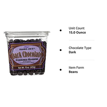 Trader Joes Dark Chocolate Covered Raisins