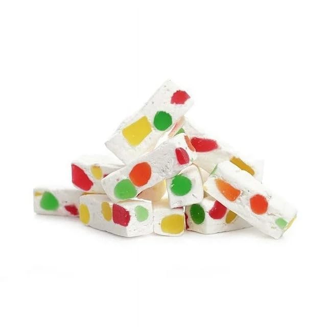 Italian Jujube Nougat Candies - Soft & Chewy With Fruity Jelly Beans Gift - Bulk Bags By Lyza'S Sweets & Treats (2.2 Lb, Origina