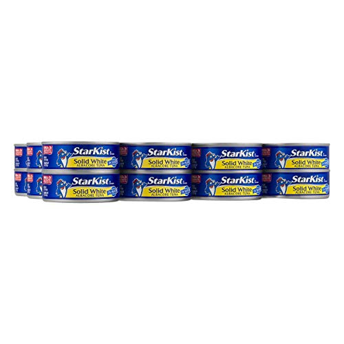 StarKist Solid White Albacore Tuna in Water, 5 oz (24 Pack) Canned Tuna Fish, Wild Caught, Gluten Free, Ready to Eat, Perfect fo