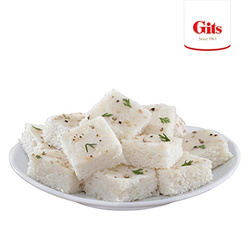 Gits Instant Khatta Dhokla Snack Mix, Makes 40 Per Pack, Pure Veg, Indian Snack Mix, 200G