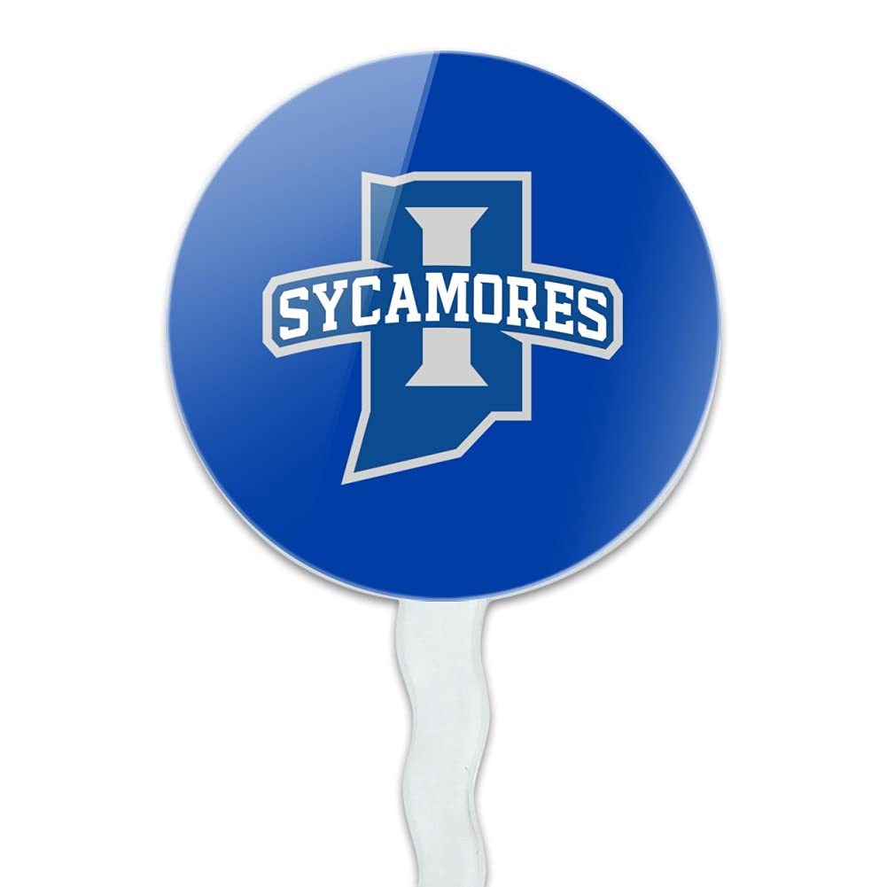 Indiana State University Primary Logo Cupcake Picks Toppers Decoration Set Of 6