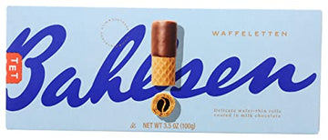 Bahlsen Dipped Cookies, Delicate Wafer Rolls Dipped in Milky European chocolate, Waffeletten Milk Chocolate, 3.5 Ounce