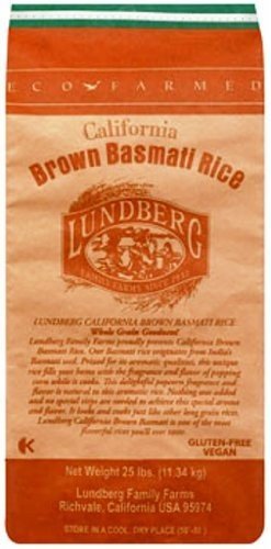 Lundberg Farms Eco-Fr Basmati Brown Rice (1X25Lb) ( Multi-Pack)