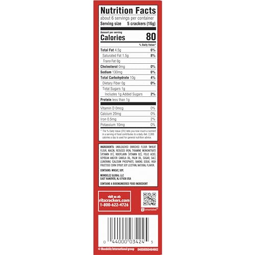 RITZ Original Crackers, Snacks for Kids and Adults, Bulk Lunch Snacks, 12- 3.4 oz. Boxes