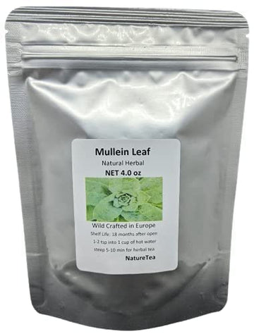 Mullein Leaf - Dried Verbascum Thapsus Loose Tea From 100% Nature (1 Oz)