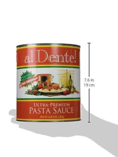 Al Dente Ultra Premium Pasta Sauce, 6-Pound 9-Ounce No. 10 Can