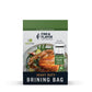 Fire & Flavor Turkey Perfect Brining Bag - Heavy Duty - Holds 25lb Turkey - 21 x 22 Zip Top Bag - 1 Pack  White
