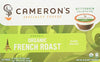 Camerons 100% Organic French Roast Single Serve Dark Roast 12 Count Box