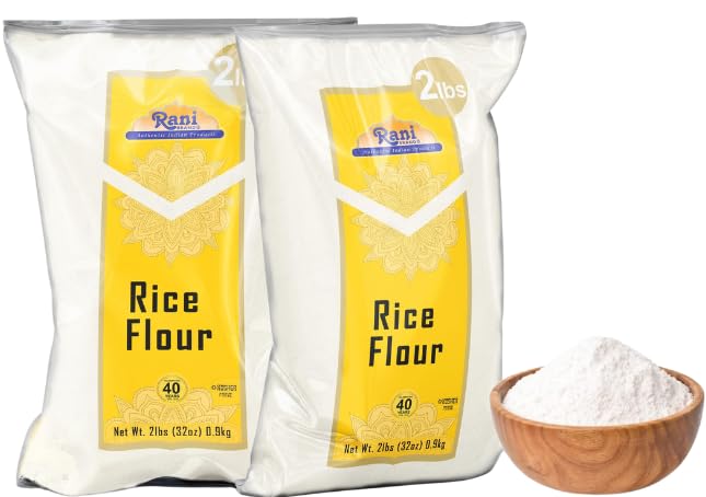 Rani Rice (White) Flour 32Oz (2Lbs) 908G ~ All Natural | Gluten Friendly | Vegan | Non-Gmo | Kosher | Indian Origin