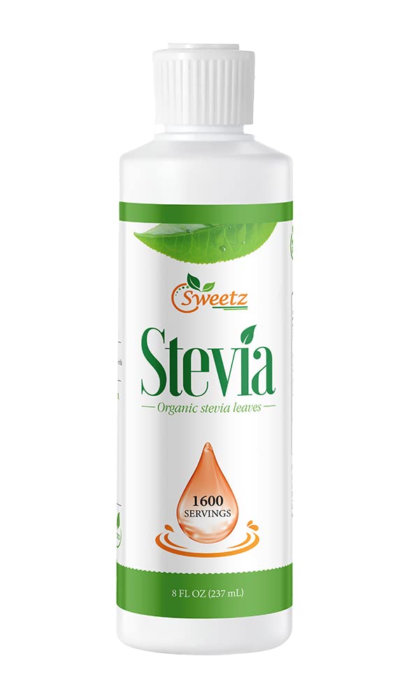 G-Sweetz Liquid Stevia Drops - Made From Reb-D Rich Organic Stevia Extract - Concentrated Liquid Stevia Sweetener For Drinks, Fo