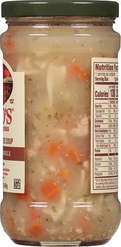 Raos Homemade Chicken Noodle Soup, 16oz, Real Vegetables, Traditional Italian Heat and Serve Soup