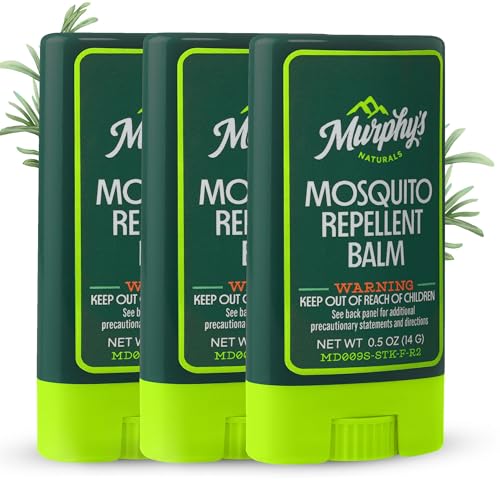 Murphy'S Naturals Mosquito Repellent Balm Stick  Plant Based, Natural Ingredients  Deet Free  Travel/Pocket Size  0.5 Oz  3 Pack