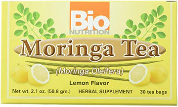 Bio Nutrition Lemon Moringa Tea Bags, 2.1 Ounce