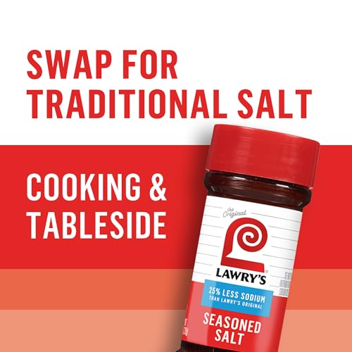 Lawrys 25% Less Sodium Seasoned Salt, 8 oz (Pack of 12)