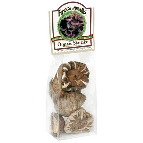 Fungusamongus Dried Mushrooms, Organic Shiitake, 1-Ounce Units (Pack Of 4)